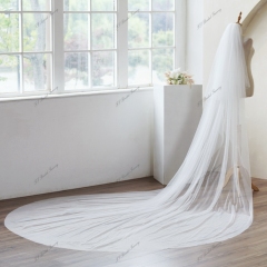 137 Inch Plain Wedding Veils