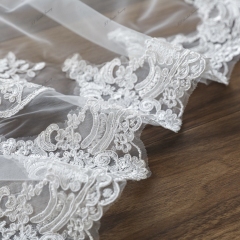 137 Inch Lace Wedding Veils