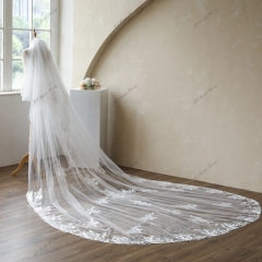137 Inch Lace Wedding Veils