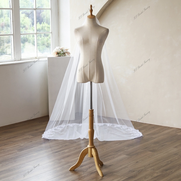 118 Inch Lace Wedding Veils