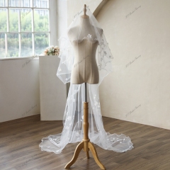 118 Inch 3D Lace Wedding Veils