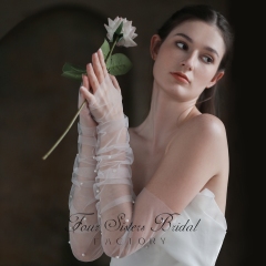 Pearl Tulle Sleeves