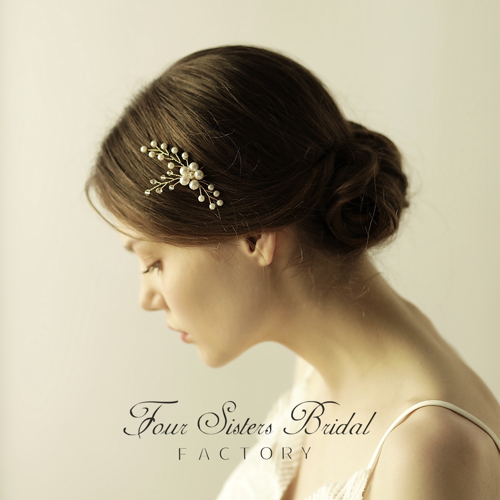 Clear Pearl Hair Pins