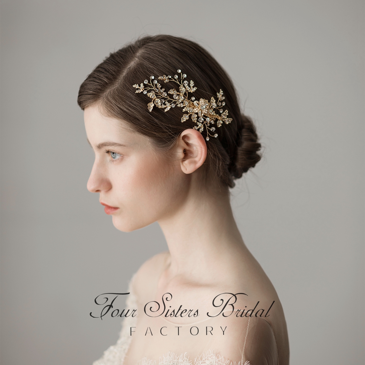 Floral Crystal Headpiece