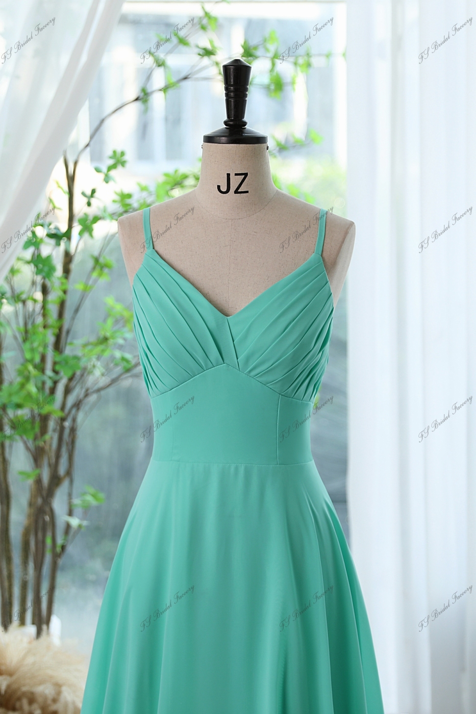 A Line Pleat Chiffon  Bridesmaids Dresses