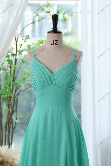 A Line Pleat Chiffon  Bridesmaids Dresses
