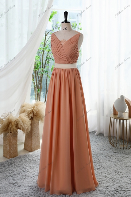 Vintage A-line sleeveless Prom Dress With Lace Back