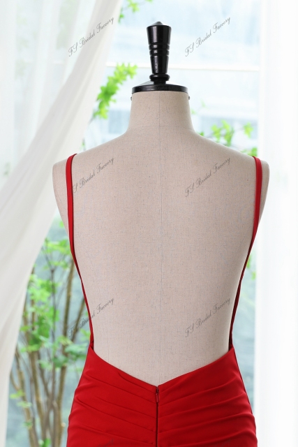 Spaghetti Straps Mermaid Prom Dress With Backless