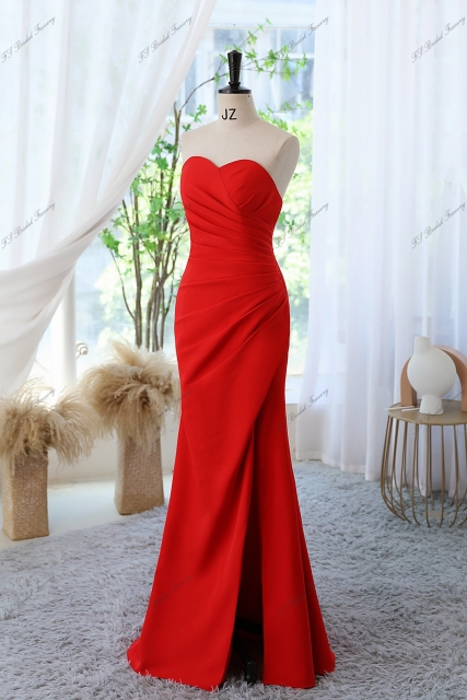 Sweetheart Mermaid Strapless Prom Gown