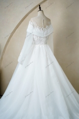 Ruched Bodice With Organza Satin Ball Gown Bridal Dress