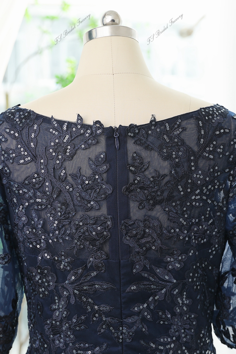 Floral Sequin Appliques Mother Of Bride Dress With A-line Silhouette ...