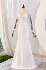 Mermaid Wedding Gown With Sweetheart And Corset Bodice