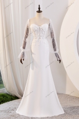 Mermaid Wedding Gown With Sweetheart And Corset Bodice