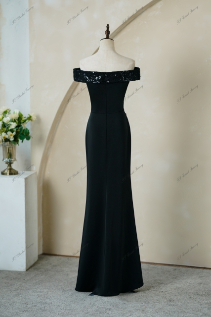 Glitter Mermaid Prom Dress With Off The Shoulder