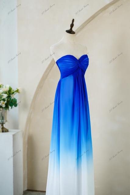 Sweetheart Neckline Prom Dress With Gradient Color