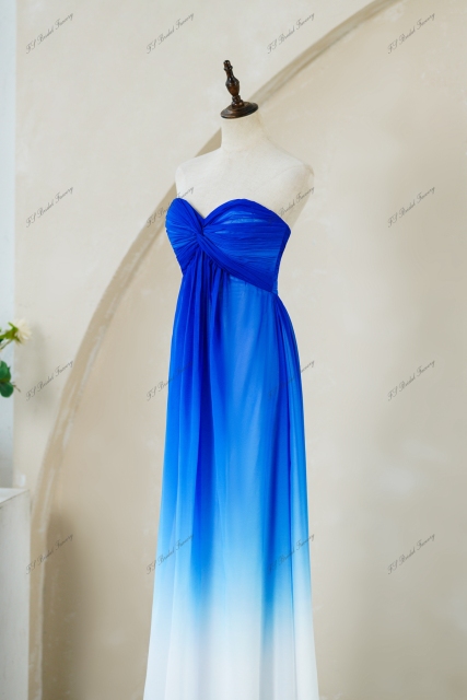 Sweetheart Neckline Prom Dress With Gradient Color
