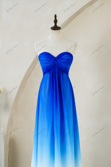 Sweetheart Neckline Prom Dress With Gradient Color