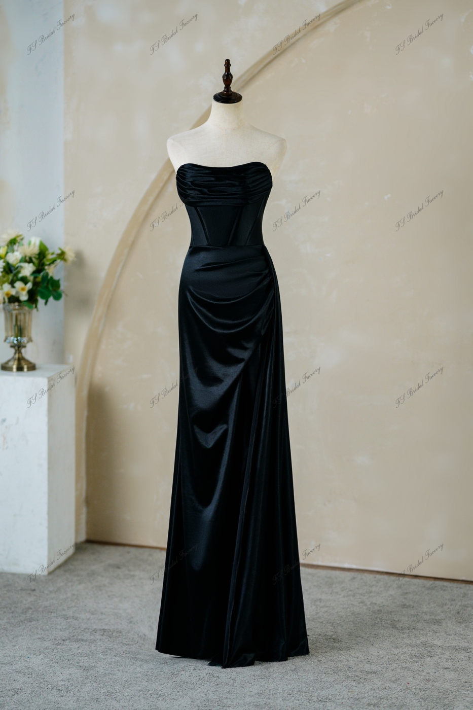Stretch Satin Mermaid Sweetheart Prom Dress