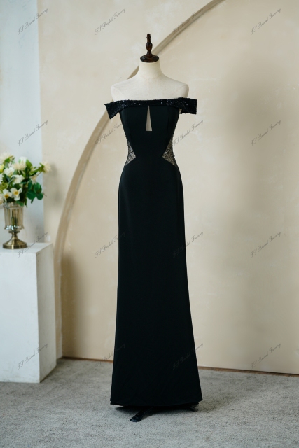 Glitter Mermaid Prom Dress With Off The Shoulder