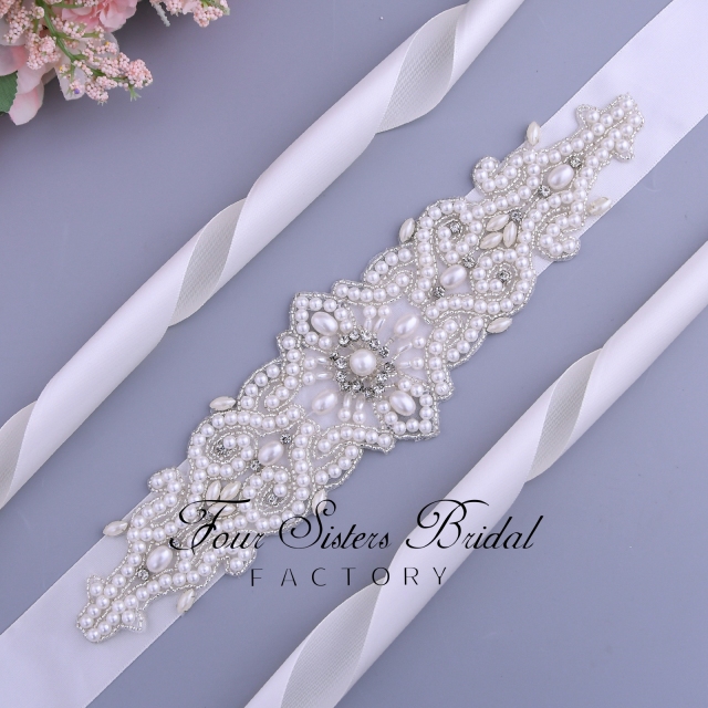 High Quality Pearl Wedding Belt