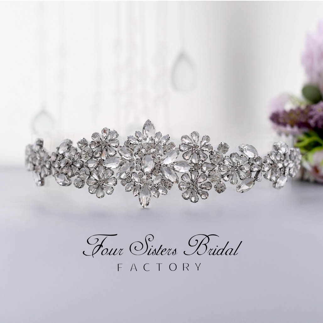 Wholesale Crystal Applique Bridal Belt