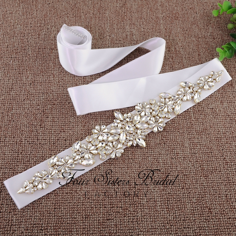 Wholesale Crystal Applique Bridal Belt