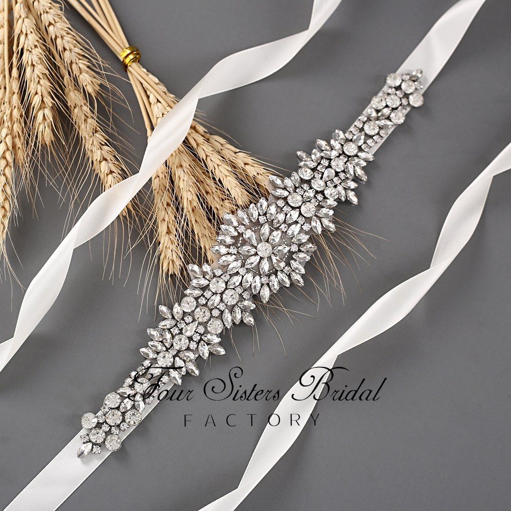 Statement Crystal Applique Belt