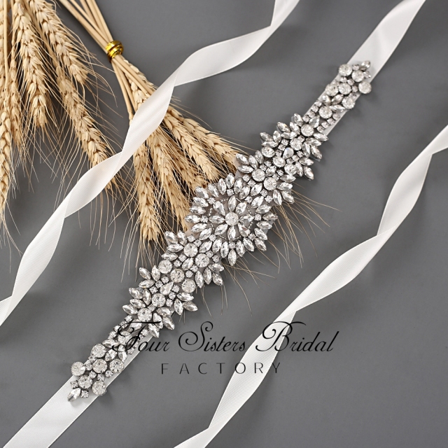 Statement Crystal Applique Belt
