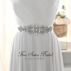 Wholesale Crystal Applique Bridal Belt