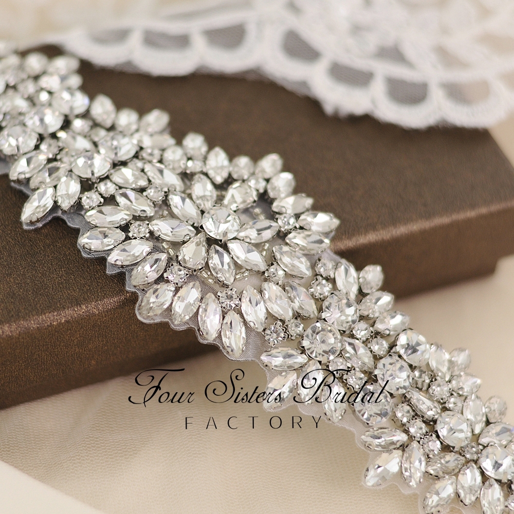 Statement Crystal Applique Belt