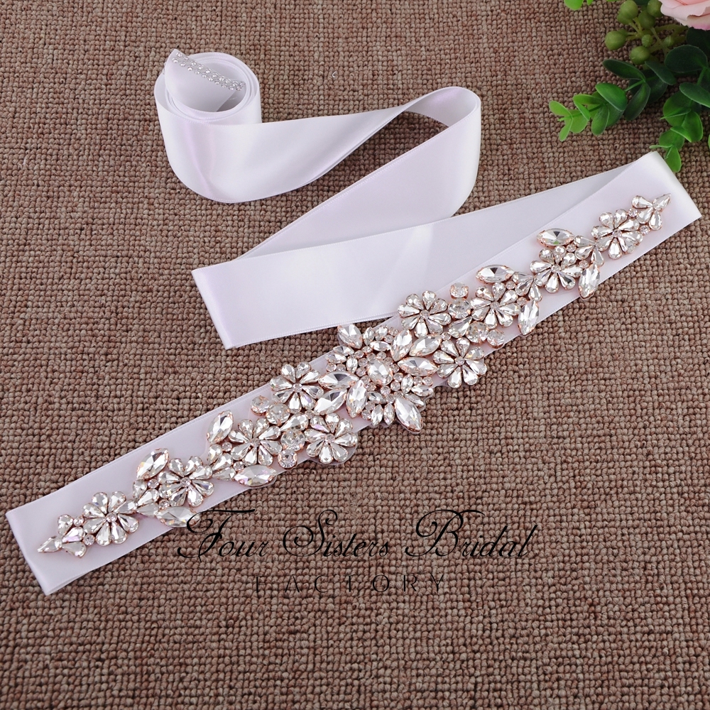Wholesale Crystal Applique Bridal Belt