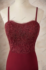 Sweetheart Mermaid Spaghetti Straps Prom Gown With Back Lace Insert
