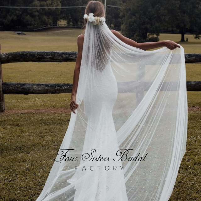 Bridal Veil With Pearls
