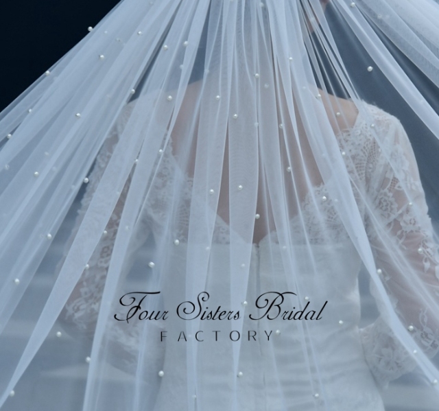 Bridal Veil With Pearls