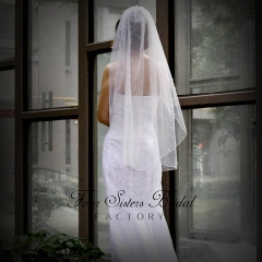 Luxurious Small Pearls  Bridal Veils