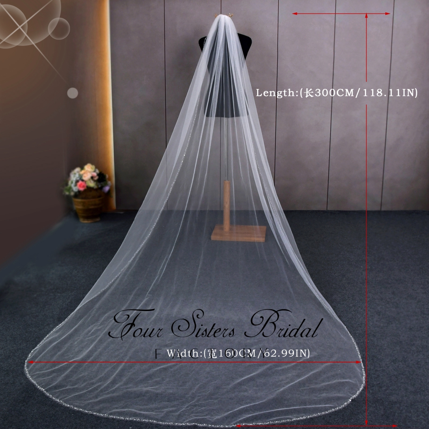 Beading Edge Bridal Veils