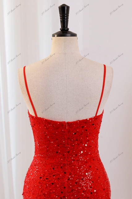 Long Prom With Sweet Heart Neckline Glitter Mermaid Dress