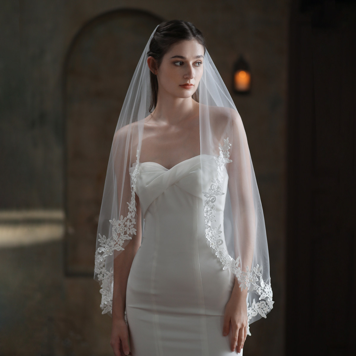 Short Bridal Veil