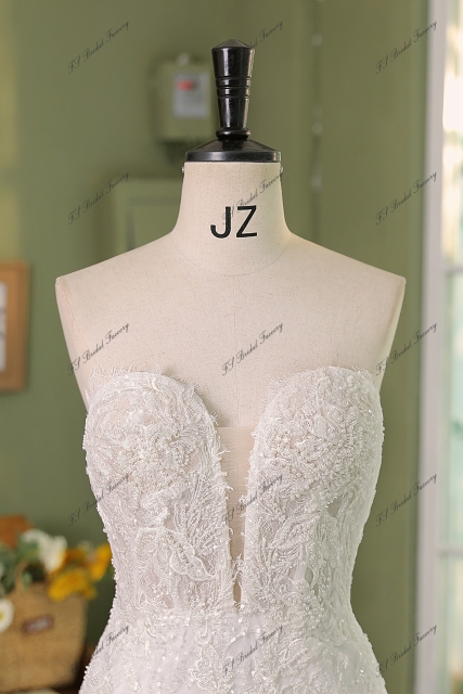 Detached Fashion Sleeve  Sweet Heart  Mermaid Bridal Dress
