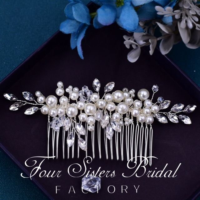 Clear Pearl Hair Pieces