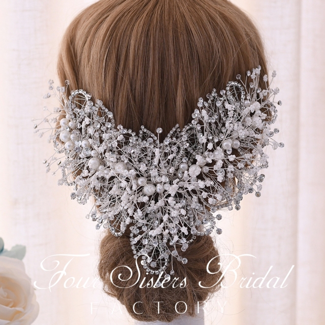 Pearl And Crystal Hair Pieces