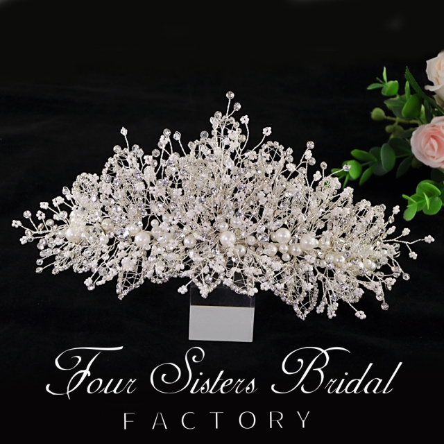 Pearl And Crystal Hair Pieces