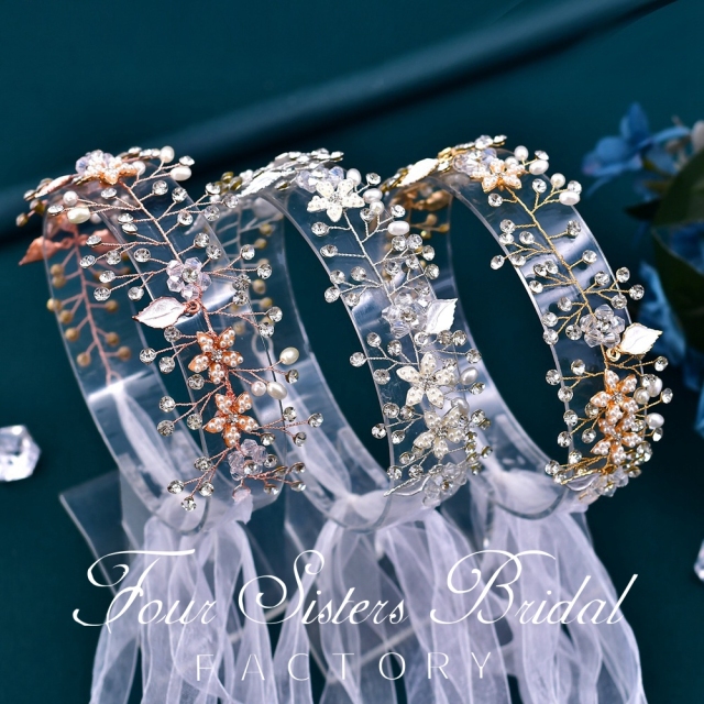 Clear Pearl Hair Pieces