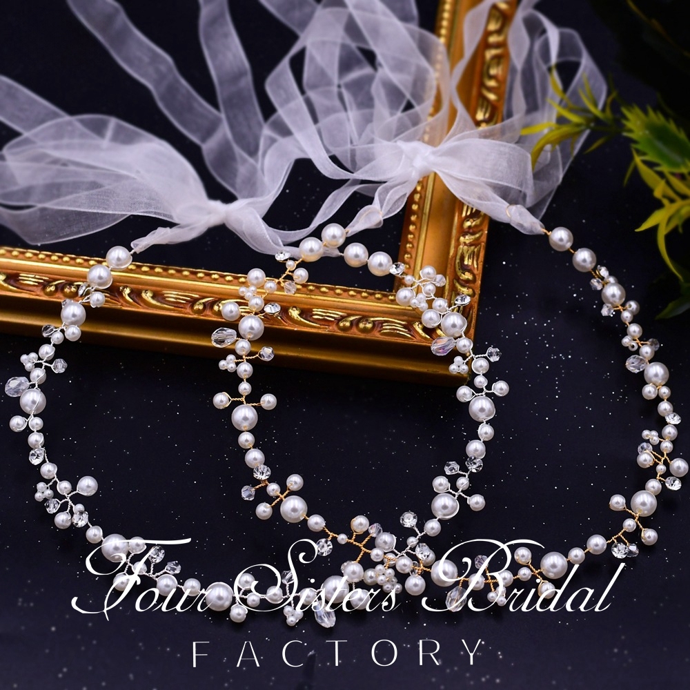 Clear Pearl Hair Pieces
