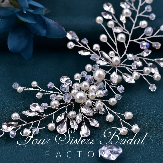 Clear Pearl Hair Pieces
