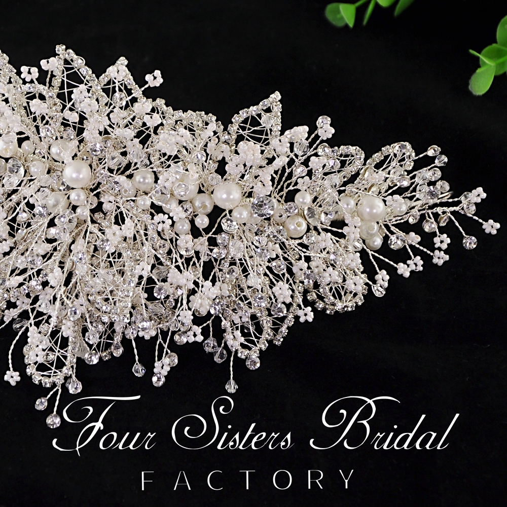 Pearl And Crystal Hair Pieces