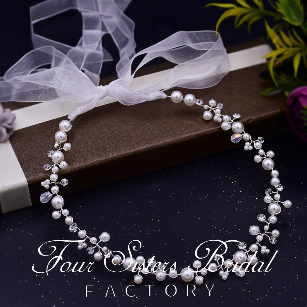 Clear Pearl Hair Pieces