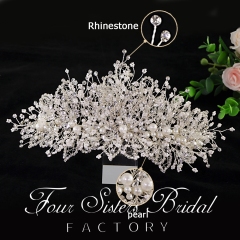 Pearl And Crystal Hair Pieces