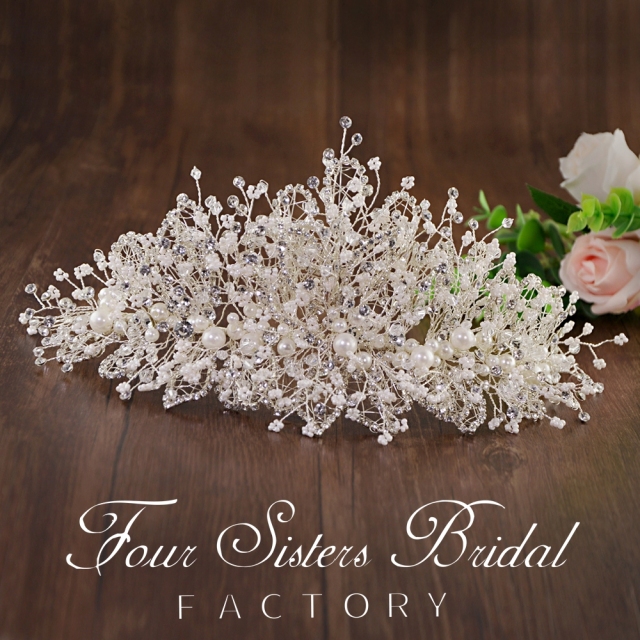 Pearl And Crystal Hair Pieces