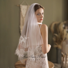 Two Layers Lace Veils